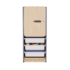 Закрытый шкаф с ящиками из коллекции мебели «НЕГА» (цвет голубой) - «globural.ru» - Ессентуки