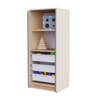 Открытый шкаф с ящиками из коллекции мебели «НЕГА» (цвет бежевый) - «globural.ru» - Ессентуки