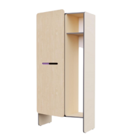 Шкаф для верхней одежды персонала во входную группу из коллекции мебели «НЕГА» (бежевый) - «globural.ru» - Ессентуки