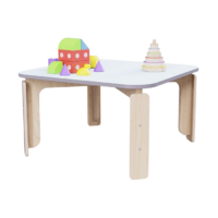 Квадратный растущий стол из коллекции «НЕГА» р.гр. 2-3 (цвет голубой) - «globural.ru» - Ессентуки