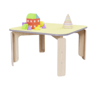 Квадратный растущий стол из коллекции «НЕГА» р.гр. 2-3 (цвет желтый) - «globural.ru» - Ессентуки