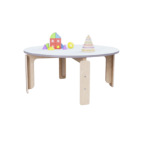 Круглый растущий стол из коллекции «НЕГА» р.гр. 2-3 (цвет голубой) - «globural.ru» - Ессентуки