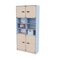 Рабочий стеллаж для воспитателя из коллекции «НЕГА» (цвет голубой) - «globural.ru» - Ессентуки