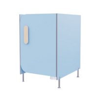 Гигиеническая кабинка из коллекции «НЕГА» (цвет голубой) - «globural.ru» - Ессентуки