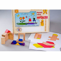 Игровой набор Фребеля "Конструктор деревянный без соединений-2" (Серия "Эксперимент") - «globural.ru» - Ессентуки