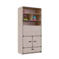 Стеллаж-трансформер с рабочим местом специалиста из коллекции «НЕГА» (бежевый) - «globural.ru» - Ессентуки