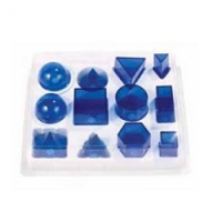 Набор прозрачных геометрических тел разборный (12 предметов) малый - «globural.ru» - Ессентуки