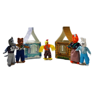 Набор шагающих кукол к сказке "Заюшкина избушка" - «globural.ru» - Ессентуки