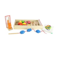 Игра на сенсомоторное развитие "Шнуровка Бусы (набор 1)" - «globural.ru» - Ессентуки
