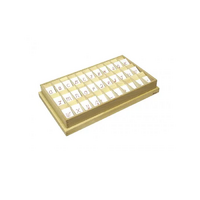 Английский алфавит на пластиковых табличках. Красный. Прописные буквы. 20/20 штук. - «globural.ru» - Ессентуки