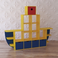 Стеллаж для игрушек "Пароход" - «globural.ru» - Ессентуки