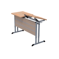 Стол ученический двухместный с наклоняемыми столешницами - «globural.ru» - Ессентуки