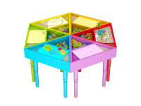 Творческая лаборатория. Стол для детей. Комплектация максимальная. - «globural.ru» - Ессентуки