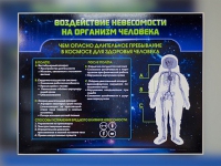 Стенд "Воздействие невесомости на организм человека" - «globural.ru» - Ессентуки