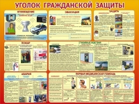 Стенд "Уголок гражданской защиты" - «globural.ru» - Ессентуки