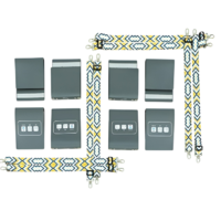 Комплект из 8 Коммуникативных книг с карточками PECS/ПЭКС (Маленькие, цвет серый) - «globural.ru» - Ессентуки