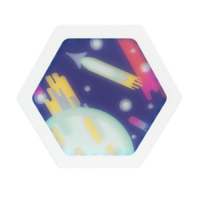 Декоративная тактильная панель с подсветкой - «Космос» - «globural.ru» - Ессентуки