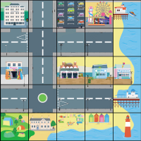 Тематическое поле-маршрутизатор  для мини-робота «На берегу моря» - «globural.ru» - Ессентуки