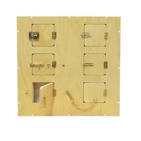 Настенный модyль с 6-ю замочками и задвижками 70 *10 *70 см - «globural.ru» - Ессентуки