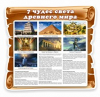 Стенд "Семь чудес света" - «globural.ru» - Ессентуки