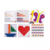 Мозаика Peg Board. Набор с прозрачными досками и картинками - «globural.ru» - Ессентуки