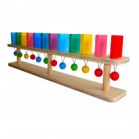 Тактильно-развивающая панель "Разноцветное домино" (настенный модуль, 12 домино) - «globural.ru» - Ессентуки