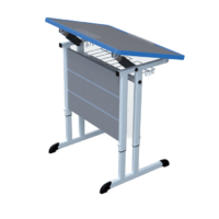 Стол ученический одноместный с наклоняемой столешницей 3-7 гр.р. - «globural.ru» - Ессентуки