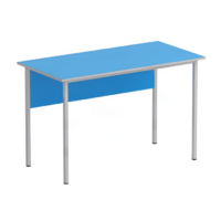 Стол преподавателя каркасный. Без тумбы (синий/серый) - «globural.ru» - Ессентуки