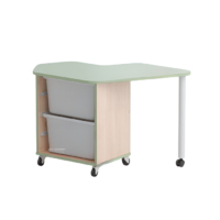 Стол детский правый Робик 002 (бук/фисташковый)  - «globural.ru» - Ессентуки