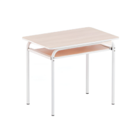 Стол компьютерный на металлокаркассе (бук/белый) - «globural.ru» - Ессентуки