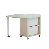 Стол детский левый Робик 002 (бук/фисташковый) - «globural.ru» - Ессентуки