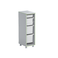 Стеллаж с лотками Робик 001 (серый) - «globural.ru» - Ессентуки