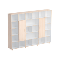 Шкаф-стеллаж 2 дверки (бук/белый) - «globural.ru» - Ессентуки