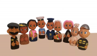 Дополнительный набор глиняных человечков для сказкотерапии и песочной терапии - «globural.ru» - Ессентуки