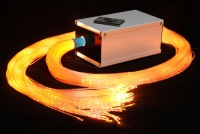 Пучок фибероптических волокон с боковым точечным свечением «Звёздный дождь» 200х2 м в комплекте с источником света - «globural.ru» - Ессентуки