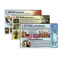 Комплект таблиц по истории раздаточных "Новая история. Часть1" (цвет., лам., формат А4, 6 штук) - «globural.ru» - Ессентуки