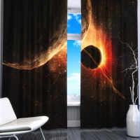 Комплект светонепроницаемых штор "Планеты" - «globural.ru» - Ессентуки