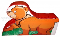 Напольная игрушка "Медвежонок" с шелкографией (ВИК) - «globural.ru» - Ессентуки