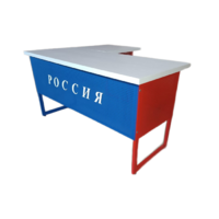 Стол преподавателя "Патриот" угловой с выкатной тумбой - «globural.ru» - Ессентуки