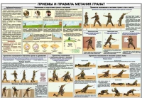 Плакат "Приемы и правила метания гранат" - «globural.ru» - Ессентуки