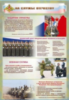 Стенд "На службе Отечеству" (вариант 1) - «globural.ru» - Ессентуки