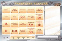 Светодинамический стенд "Уравнения реакций" с маркерными полями - «globural.ru» - Ессентуки