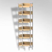 Стеллаж на металлокаркасе угловой - «globural.ru» - Ессентуки