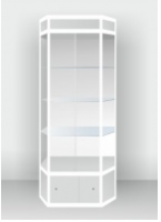 Шестигранная шкаф-витрина с подсветкой - «globural.ru» - Ессентуки