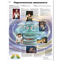 Плакат "Наркотическая зависимость", ламинированный, 50*67 см - «globural.ru» - Ессентуки