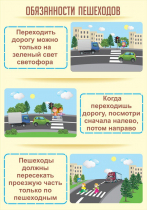 Стенд "Обязанности пешехода часть 1" - «globural.ru» - Ессентуки