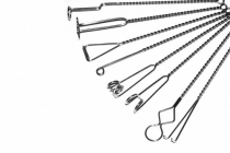 Комплект массажных логопедических зондов на витых ручках с колечком (по Новиковой Е.В.). Комплект из 8 зондов - «globural.ru» - Ессентуки