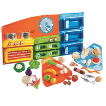 Дидактическое панно "Моя кухня" с комплектом дидактических мягких продуктов (ВИК) - «globural.ru» - Ессентуки