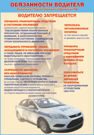 Плакат "Водителю запрещается " 1000*1400 винил - «globural.ru» - Ессентуки