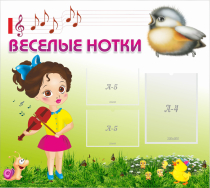 Стенд "Веселые нотки" - «globural.ru» - Ессентуки
